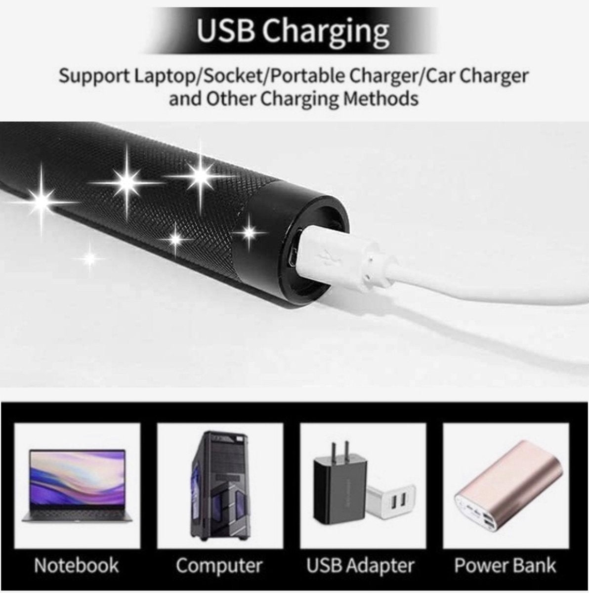 Rechargeable Laser Pointer Pen USB