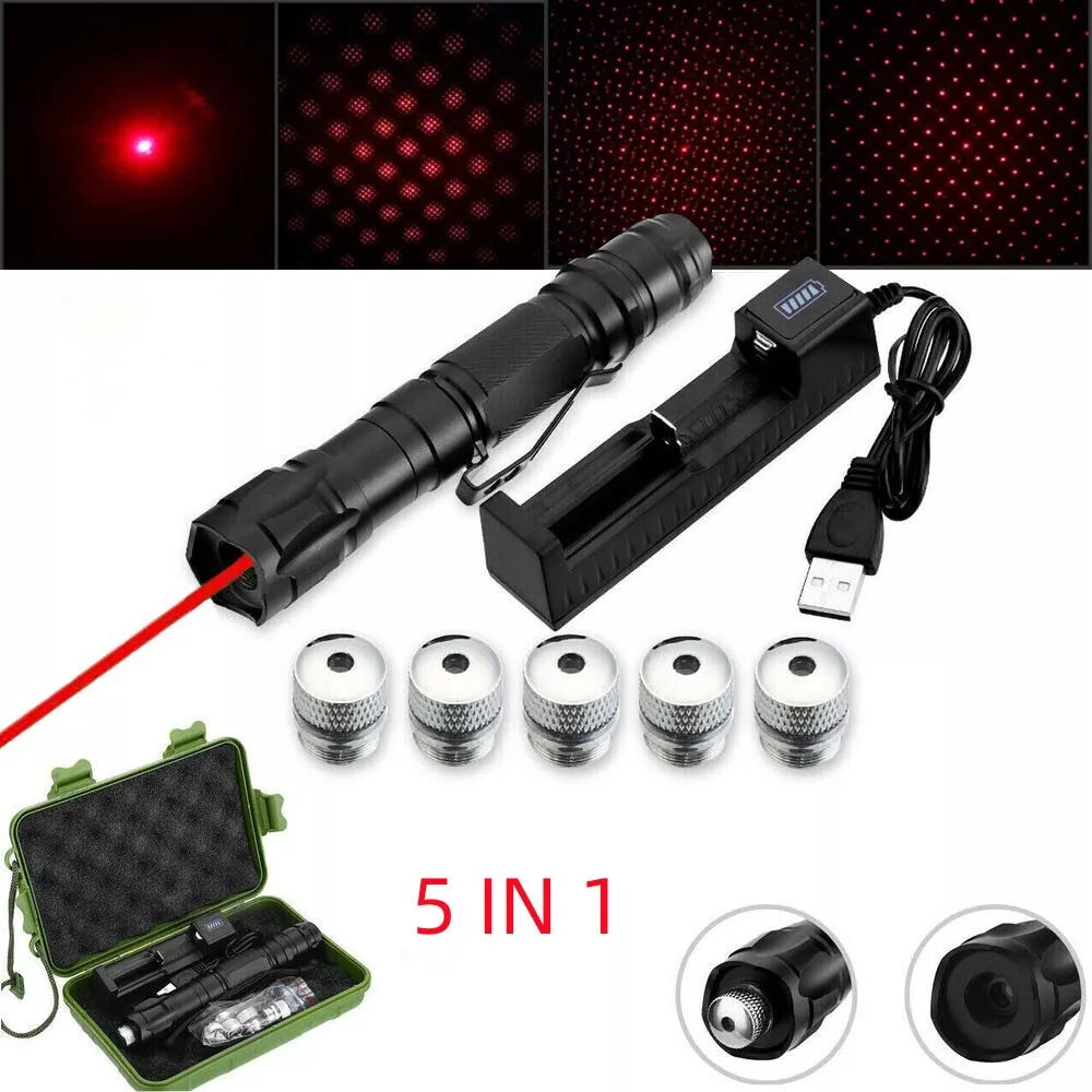 Rechargeable Laser Pointer Torch Set