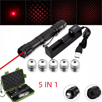 Rechargeable Laser Pointer Torch Set