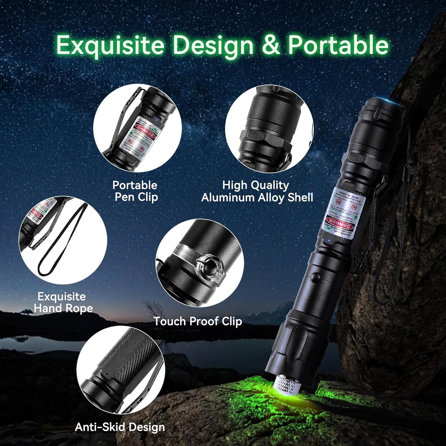 Rechargeable LED Flashlight Torch Light