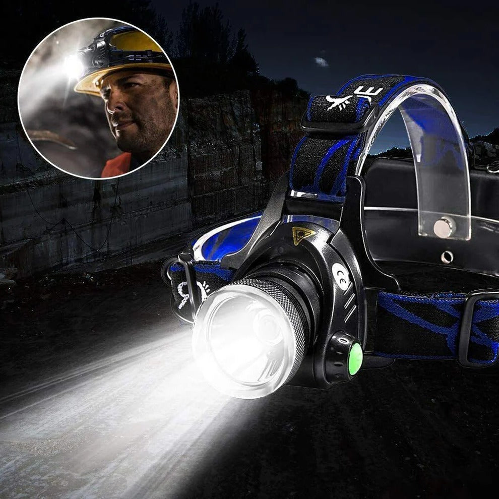 Rechargeable LED Headlamp 990000 Lumens
