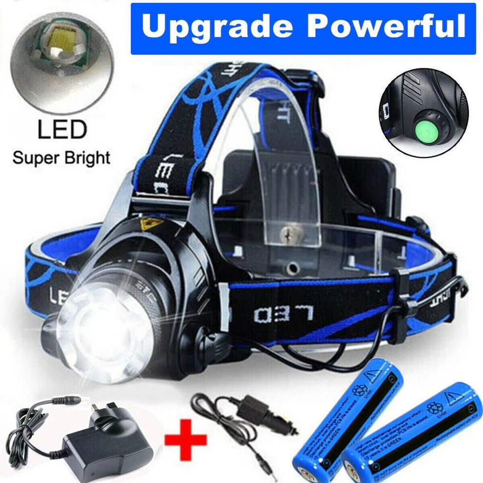 Rechargeable LED Headlamp 990000 Lumens