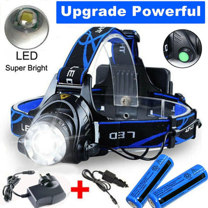 Rechargeable LED Headlamp 990000 Lumens