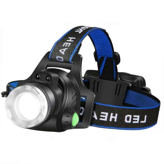 Rechargeable LED Headlamp Flashlight Tactical Light Zoomable