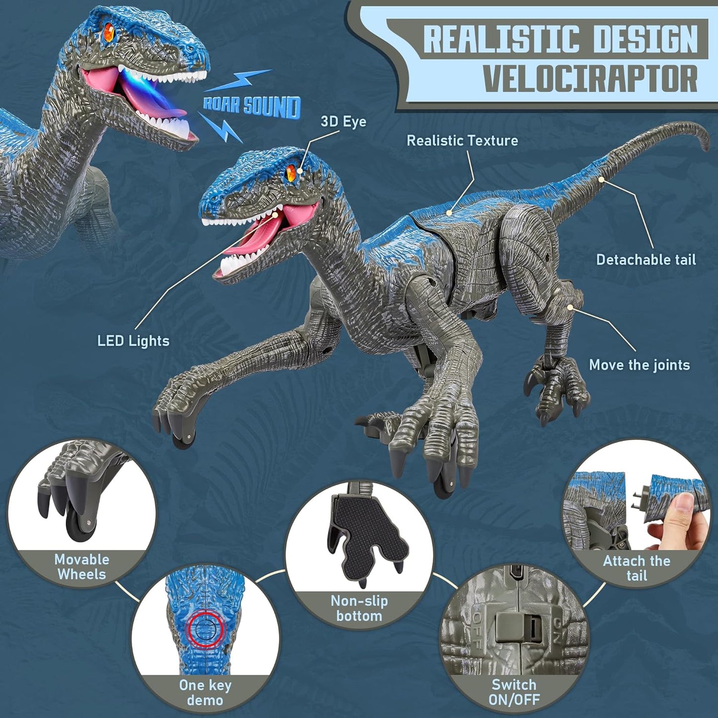 Remote Control Dinosaur Toy Figure