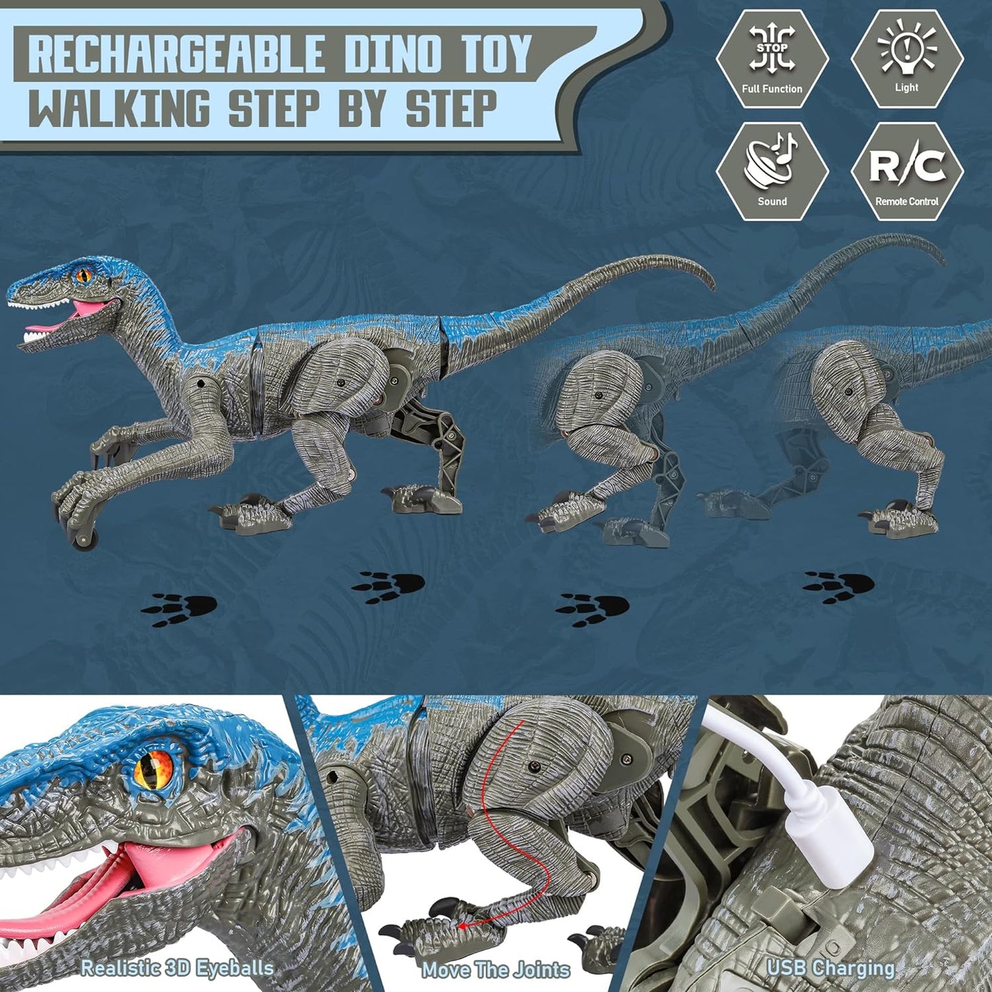 Remote Control Dinosaur Toy Figure