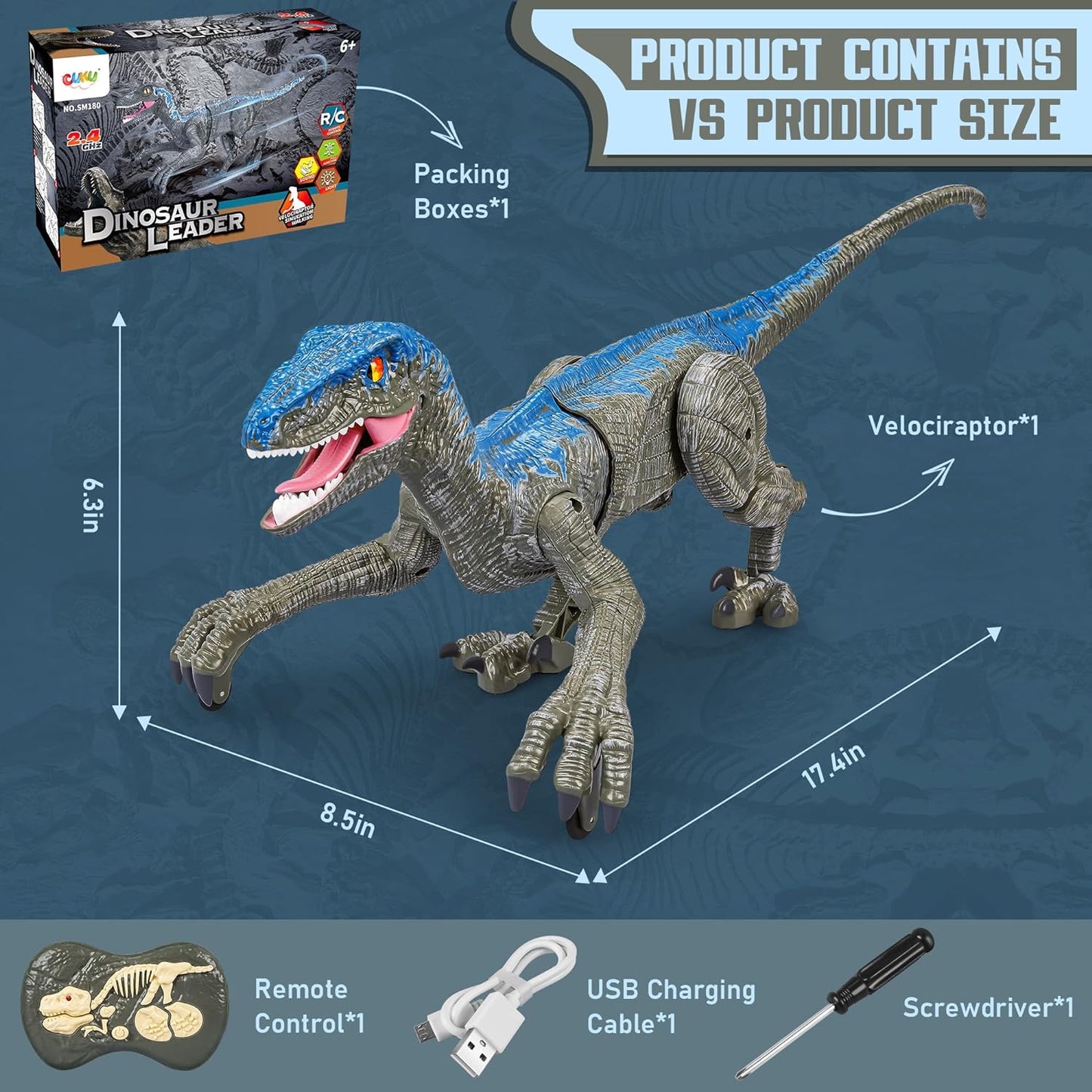 Remote Control Dinosaur Toy Figure