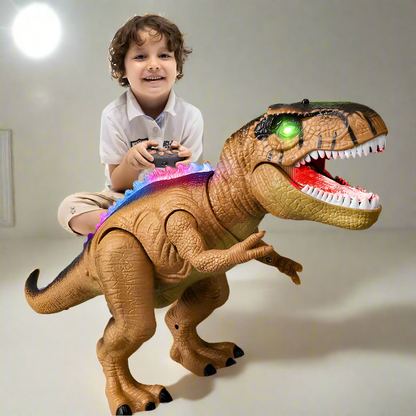 Remote Control T-Rex Dinosaur Toy with LED Light
