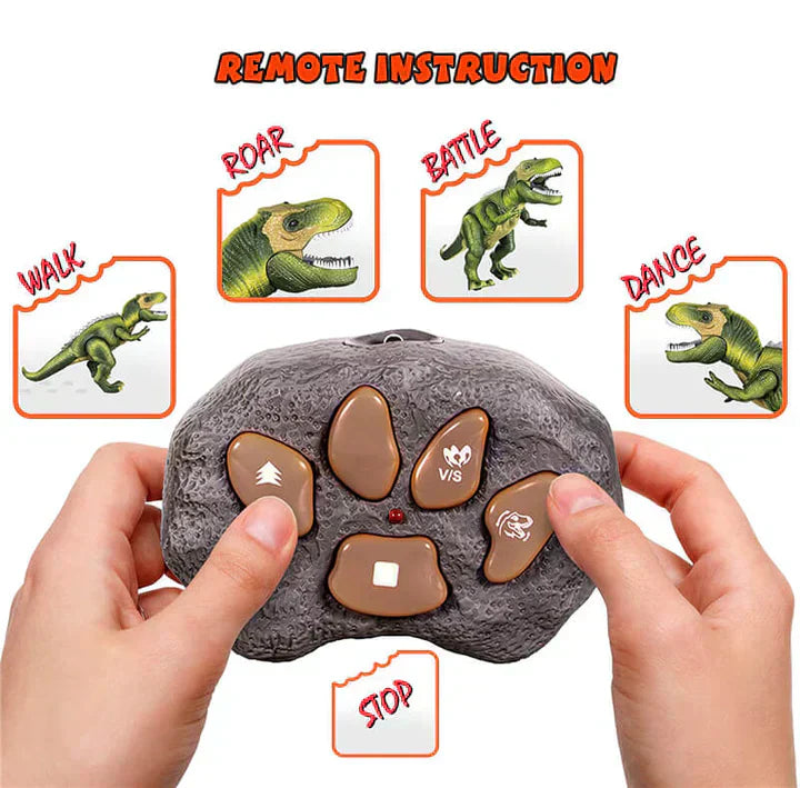 Remote Control T-Rex Dinosaur Toy with LED Light