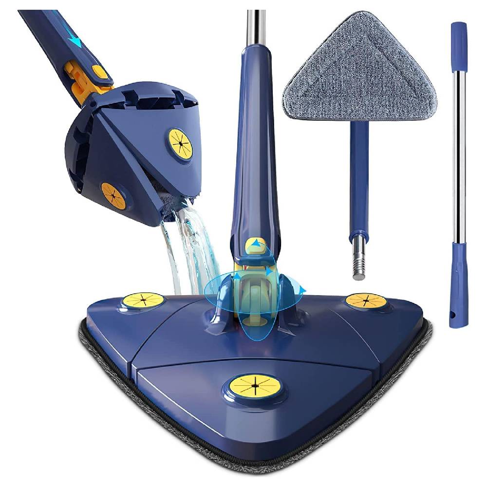 360 Degree Triangle Mop for Hardwood Tile Cleaning