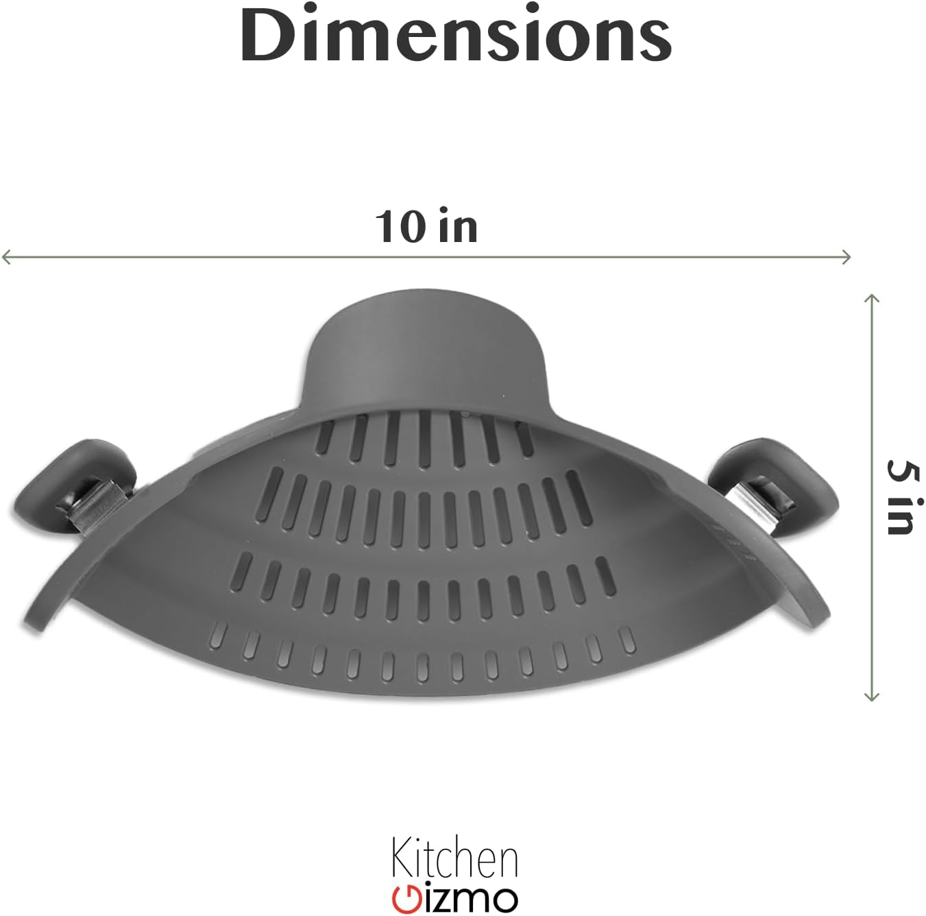 Silicone Clip-On Pasta Strainer Colander for Pots Pans