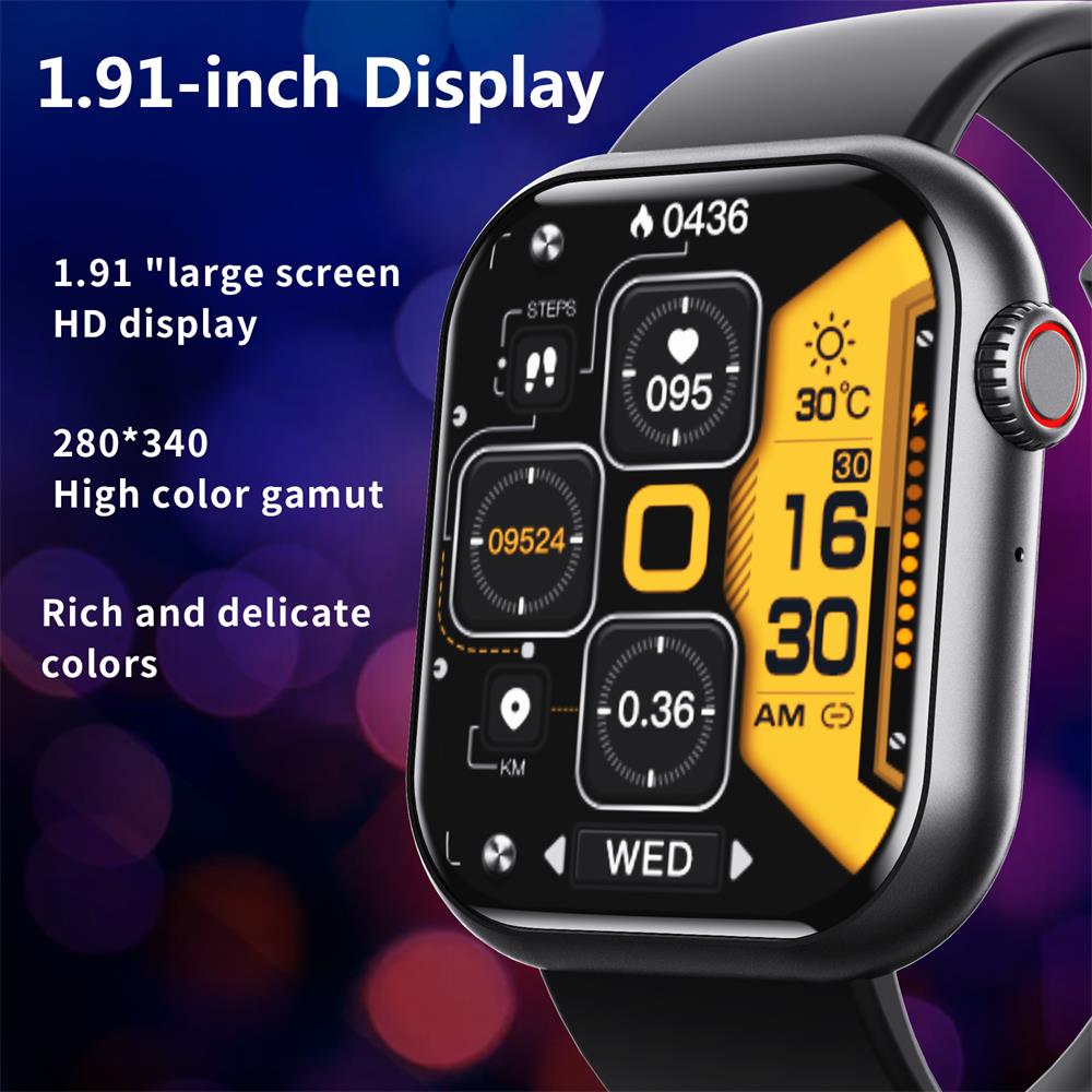 Smartwatch Blood Sugar Blood Pressure Heart Rate Monitor Fitness Tracker