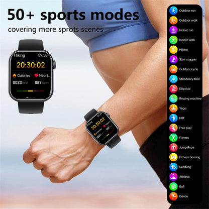 Smartwatch Blood Sugar Blood Pressure Heart Rate Sleep Monitor