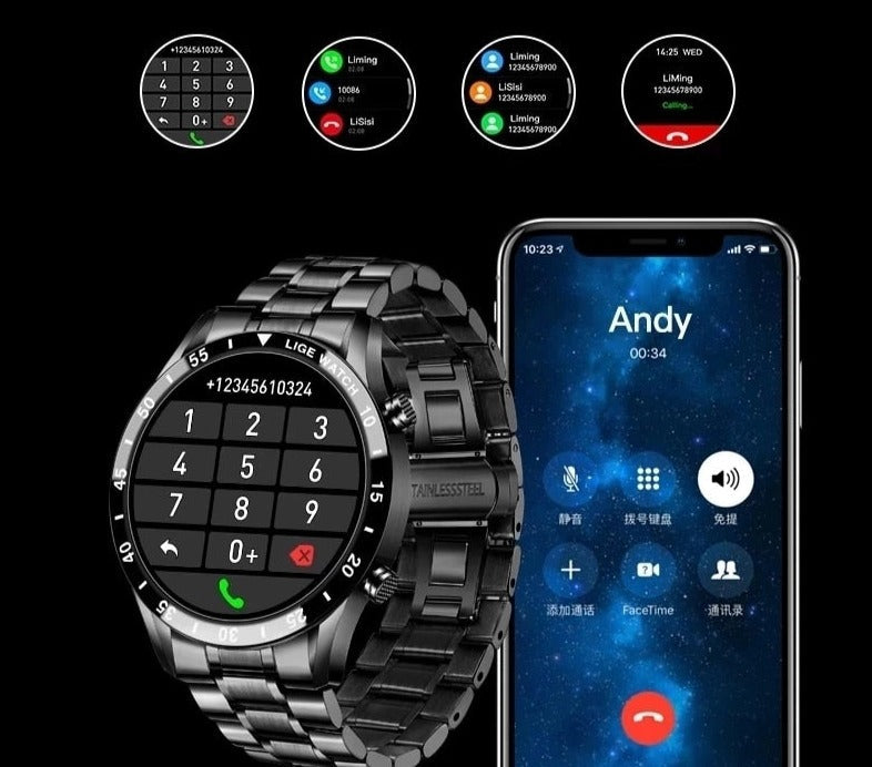 Circular Smartwatch Multi-functional Features