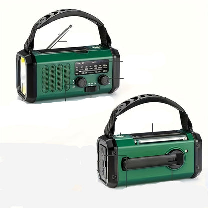 Solar Emergency Radio Power Bank LED Light