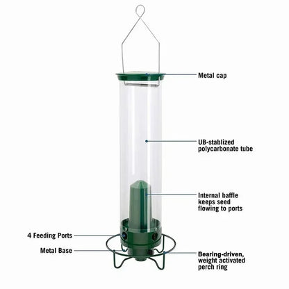Squirrel Proof Hanging Bird Feeder Outdoor Feeder