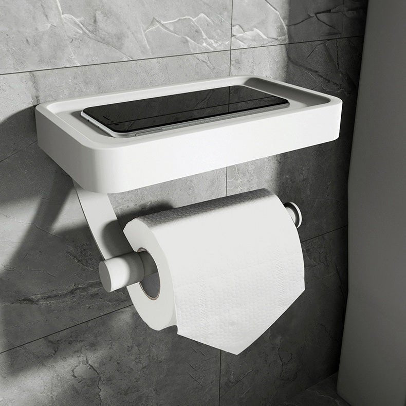 Toilet Roll Holder with Shelf Storage Unit