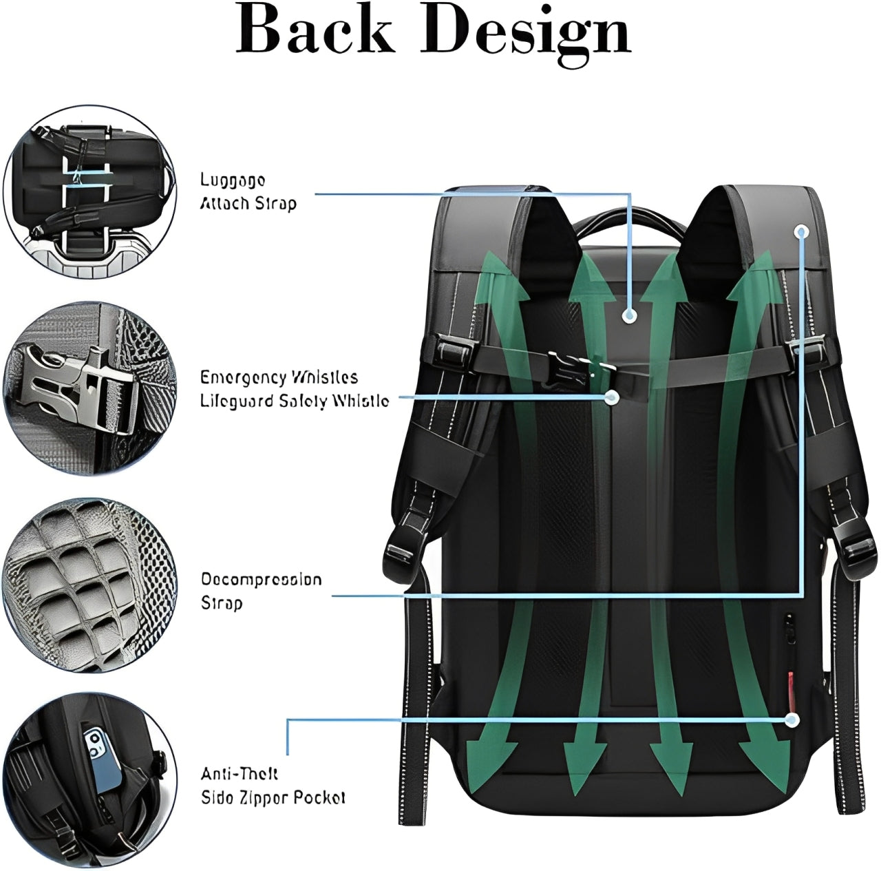 Travel Backpack Bag for Hiking and Outdoor Activities