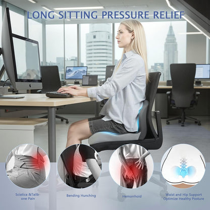 Truck Seat Cushion Memory Foam Lumbar Support Pillow