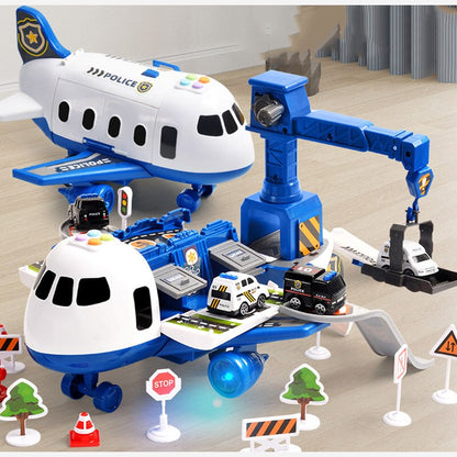 Airplane Vehicle Play Set Police Fireman Construction 3 Styles