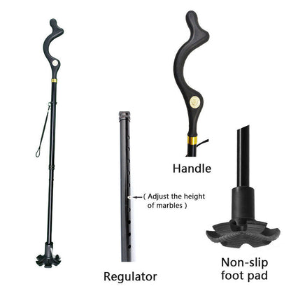 Adjustable Walking Stick Cane Ergonomic Grip Lightweight Design