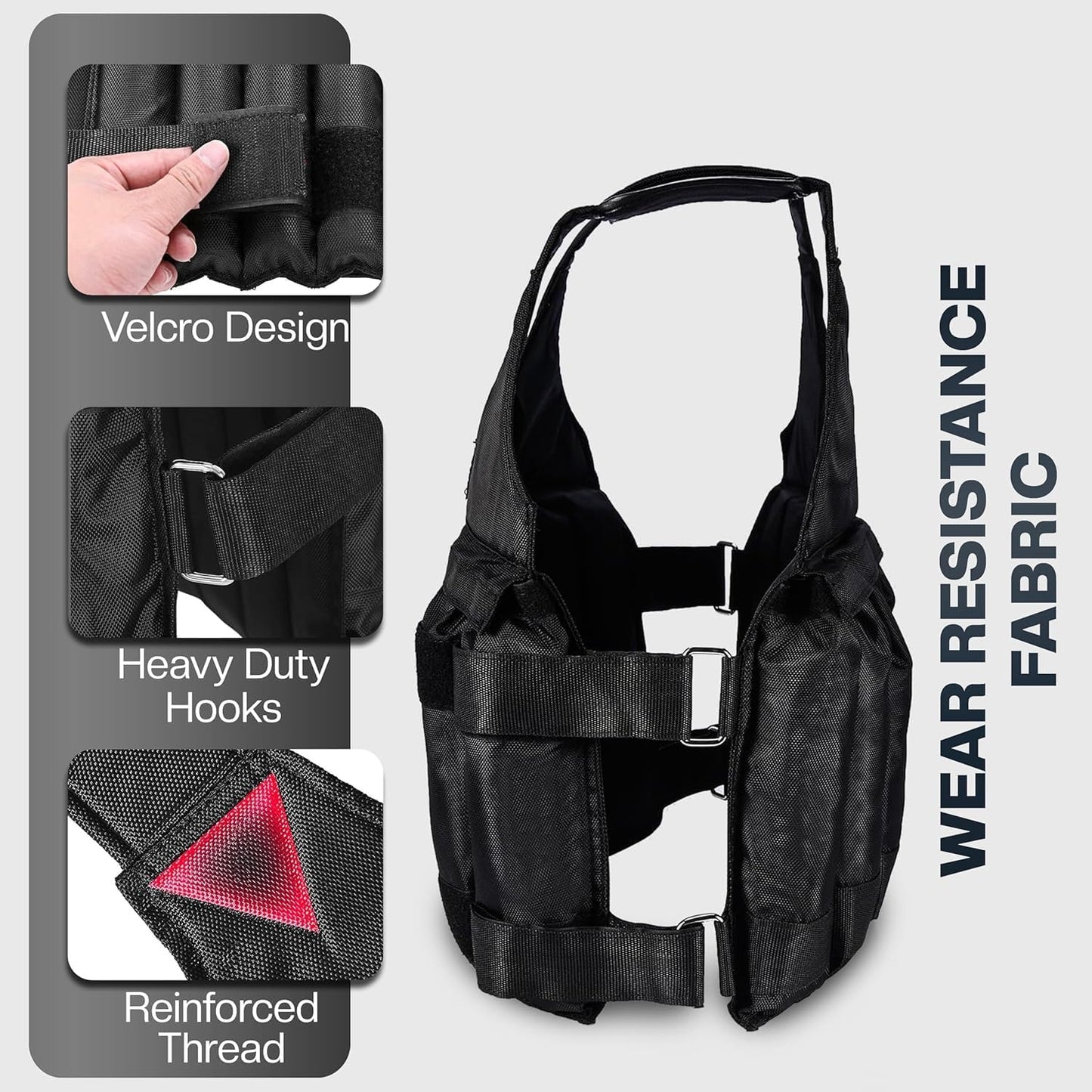 Weighted Training Vest 5Kg 10Kg 20Kg Adjustable Fitness Equipment