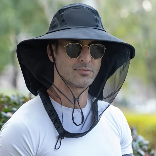 Sun Protection Mosquito Hat Wide Brim