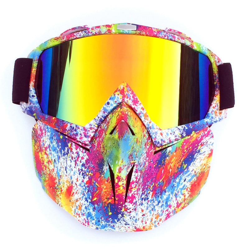 Ski Goggles with Storage Box Anti-Fog Windproof