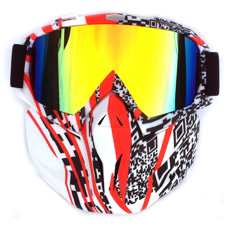 Ski Goggles with Storage Box Anti-Fog Windproof