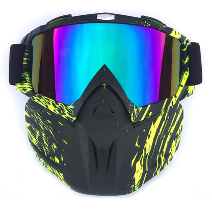 Ski Goggles with Storage Box Anti-Fog Windproof