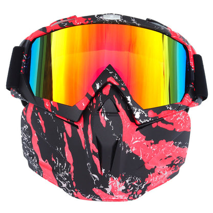 Ski Goggles with Storage Box Anti-Fog Windproof