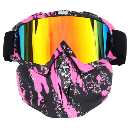 Ski Goggles with Storage Box Anti-Fog Windproof