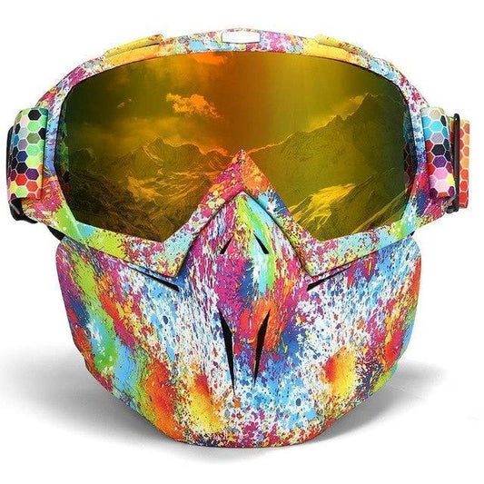 Ski Goggles with Storage Box Anti-Fog Windproof