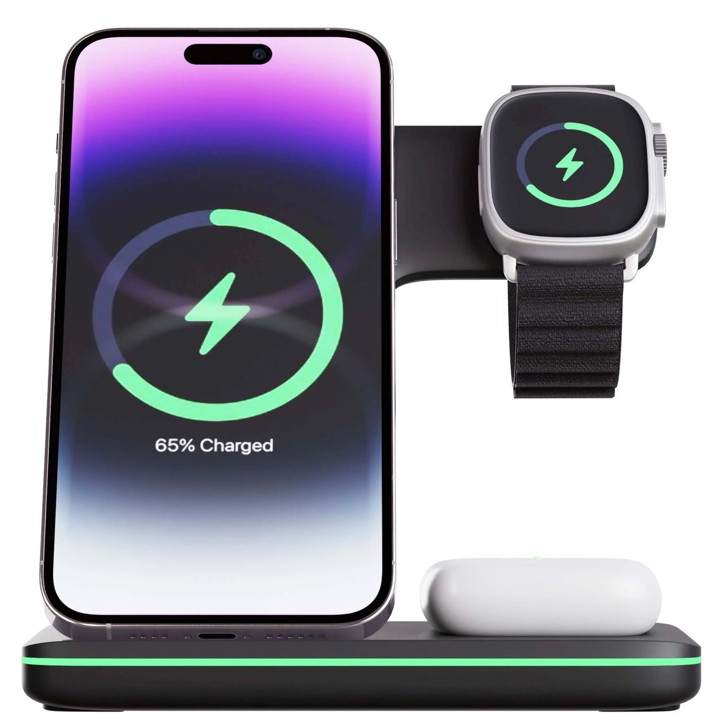 Wireless Charging Dock Station for iPhone and Apple Watch