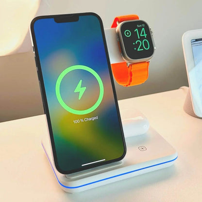 Wireless Charging Dock Station for iPhone and Apple Watch