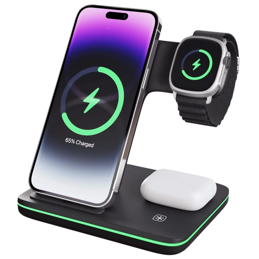 Wireless Charging Dock Station for iPhone and Apple Watch
