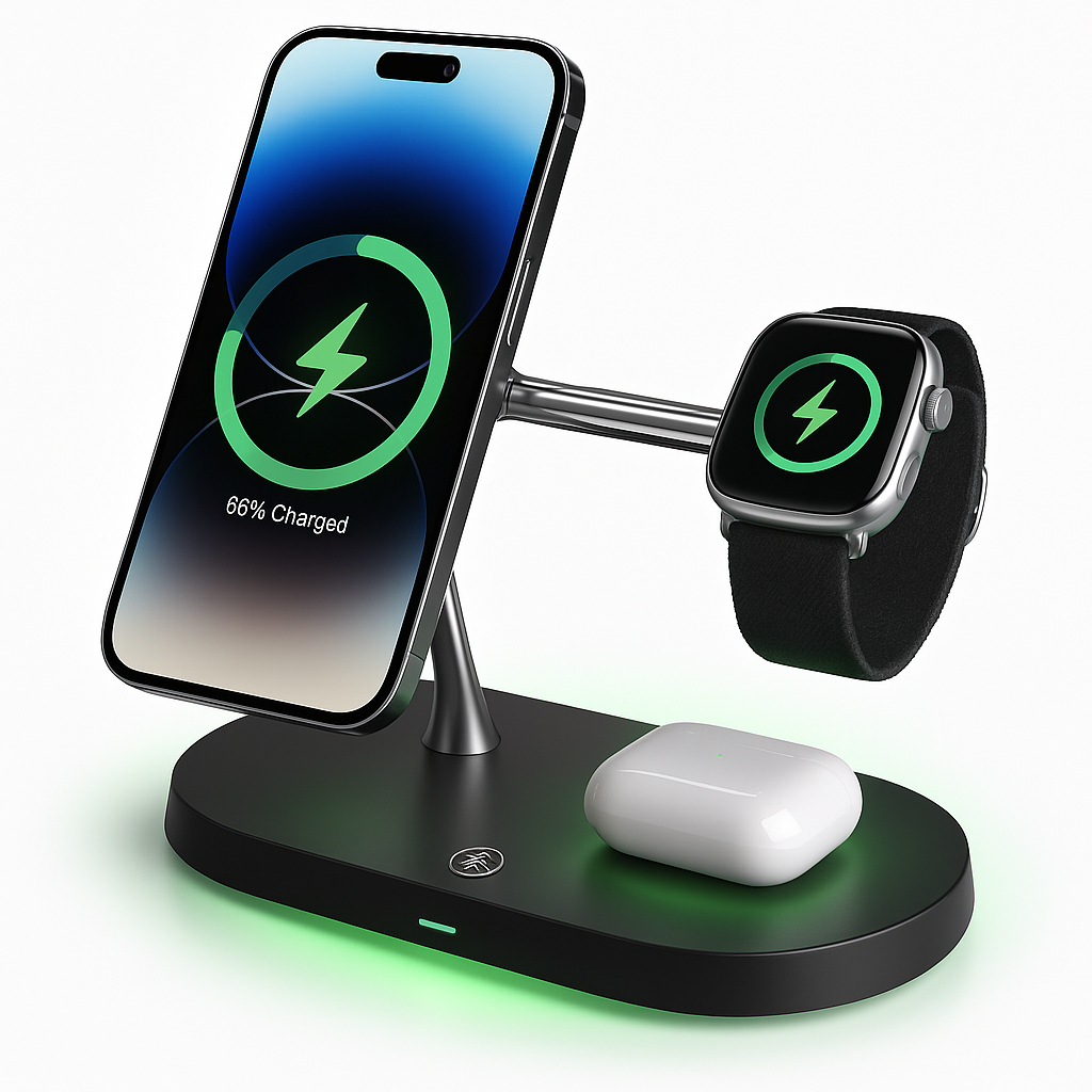 Wireless Charging Station Fast Charge Pad for Multiple Devices